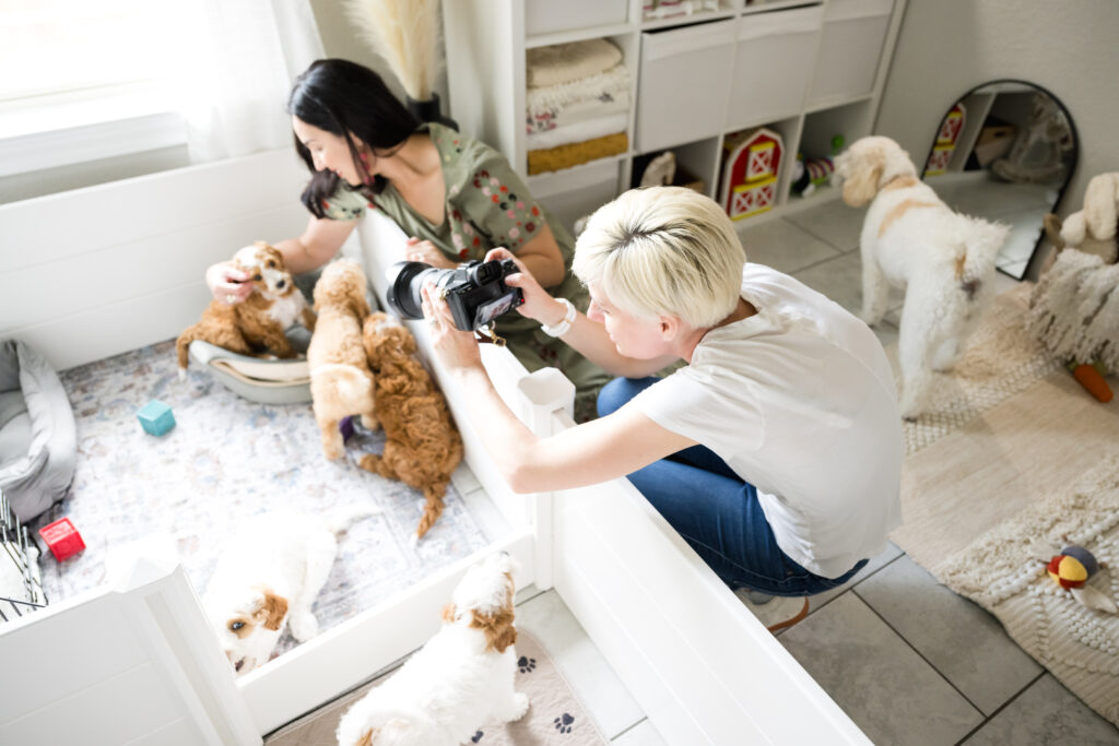 business photographer alissa cordoba taking photos of a small business