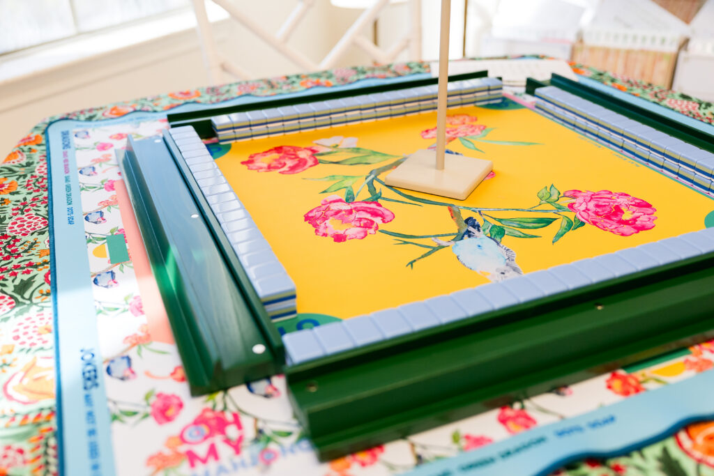 mahjong table setup at Mahj House Austin event in Austin